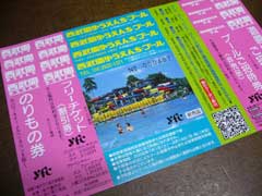 西武園ゆうえんちプール入場券