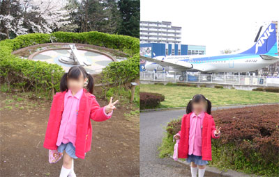 航空公園のお花見