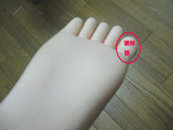 リフレクソロジー足人形