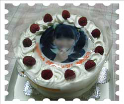 写真ケーキ