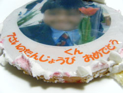 写真ケーキ