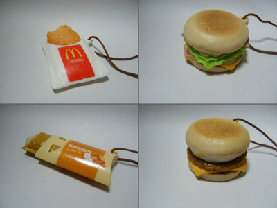 マックのフードストラップ