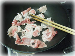 豚肉となすのトマト味噌炒め